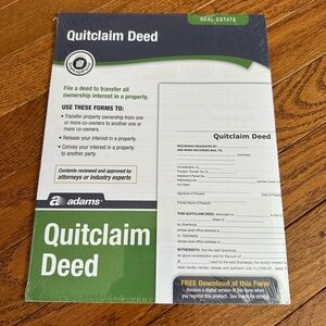 Adams Quitclaim Deed Forms - NIP